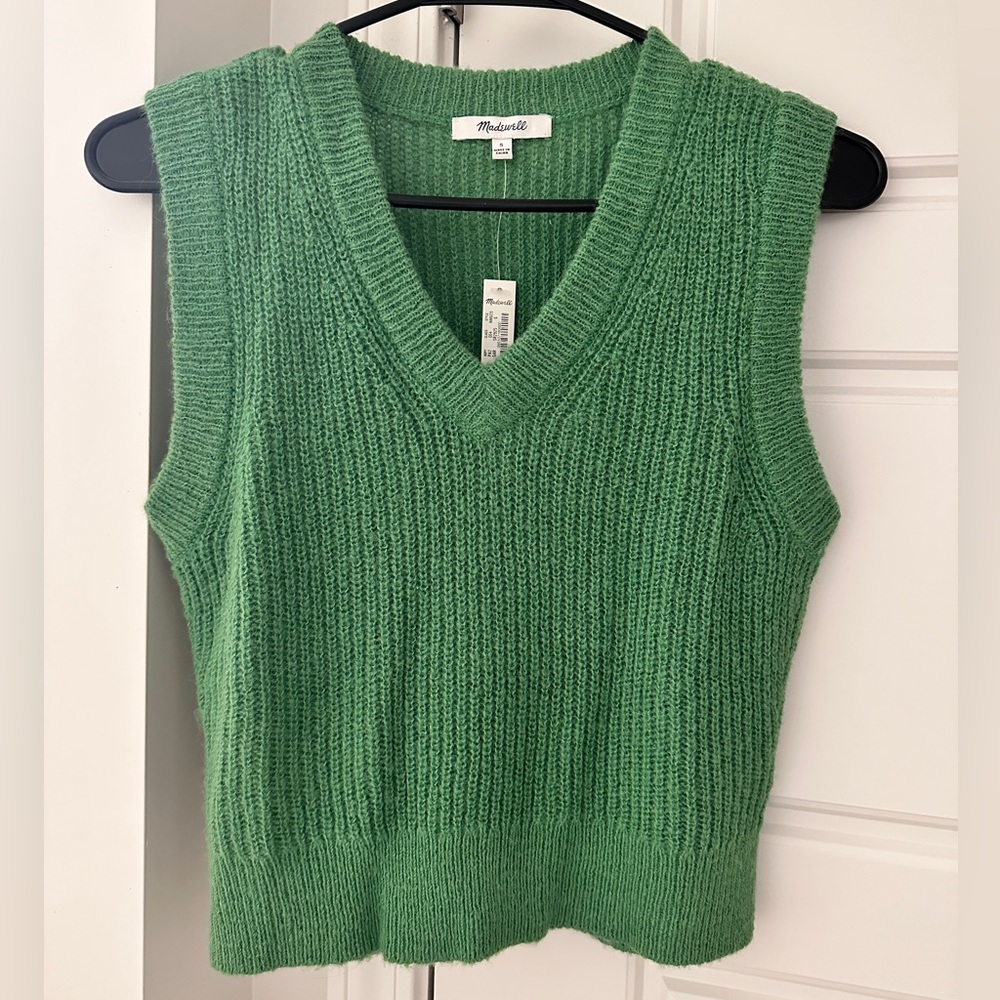 Madewell sweater vest - green